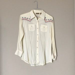 Unique Western Wrangler Pearl Snap Long Sleeve